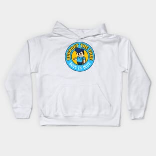 Support The True Boys In Blue - Postal Worker Rights Kids Hoodie